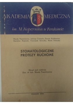 Stomatologiczne protezy ruchome