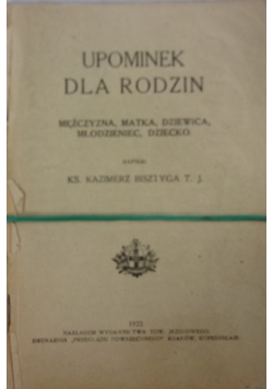 Upominek dla Rodzin ,1922r.