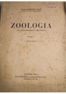 Zoologia dla przyrodników tom I 1948 r.