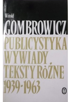 Publicystyka wywiady  teksty różne 1963 1969