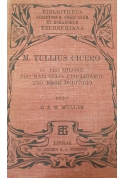 M. Tullius cicero, 1900r.