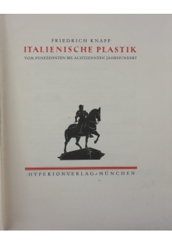 Italienische plastik, 1923r.