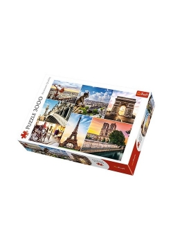 Puzzle Magia Paryża - kolaż 3000