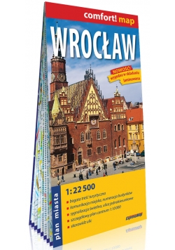 Wrocław laminowany plan miasta 1:22 500