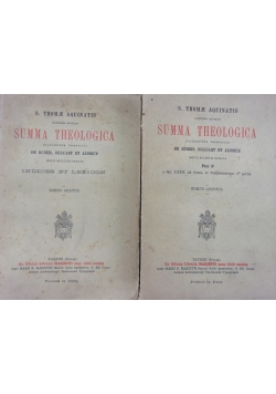 Summa Theologica, Tom V i VI, 1820r.