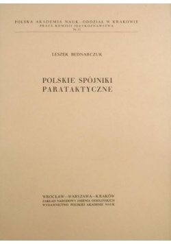 Polskie spójniki parataktyczne