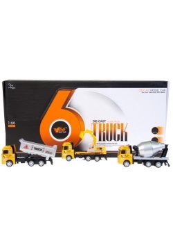 Auto budowlane metalowe 12cm mix