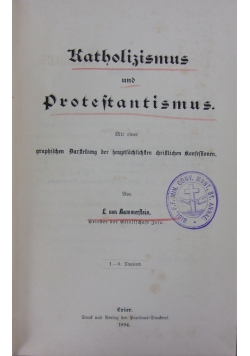 Katholizismus und Protestantismus, 1894r.