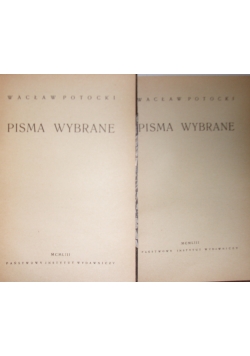 Pisma wybrane, zestaw 2 książek