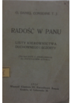 Radość w Panu, 1926 r.