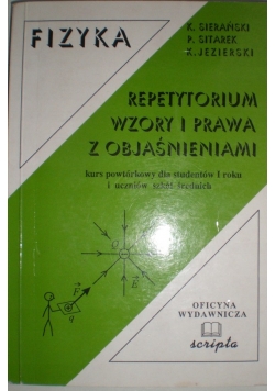 Fizyka Repetytorium wzory i prawa z objaśnieniami