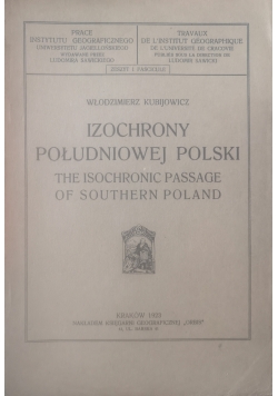 Izochrony południowej Polski, 1923 r.