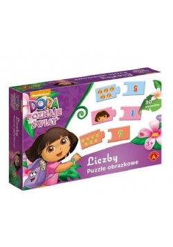 Puzzle - Liczby. Dora poznaje świat ALEX