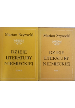 Dzieje literatury niemieckiej tom 1 do 2