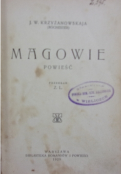 Magowie, 1929r.