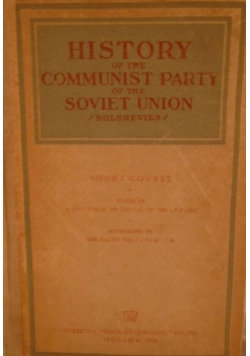 History of the communist party of the Soviet Union