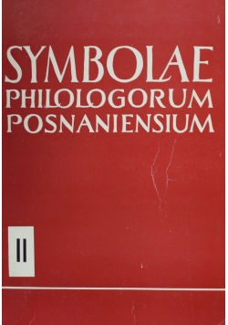 Symbolae philologorum posnaniensium II