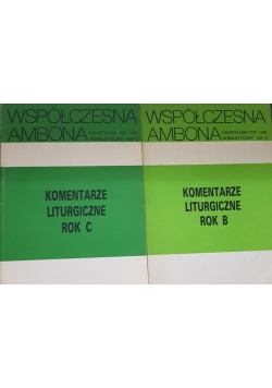 Współczesna ambona, zestaw dwóch książek C i B
