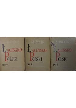 Słownik łacińsko polski Zestaw 3 książek