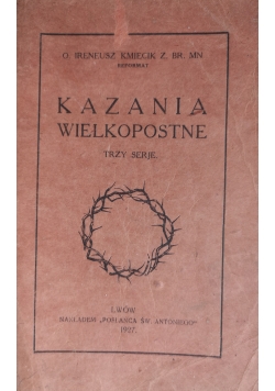Kazania wielkopostne, 1927 r.