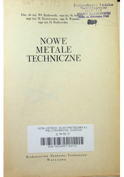 Nowa Metale Techniczne