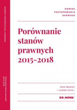 Porównanie stanów prawnych KPK 2015-2018
