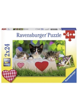 Puzzle Śpiące kocięta 2X24