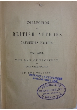 Collection of British Authors Tauchnitz Edition, 1909 r.