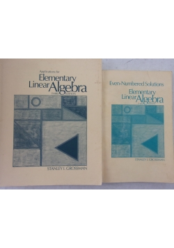 Elementary linear algebra, 2 książki