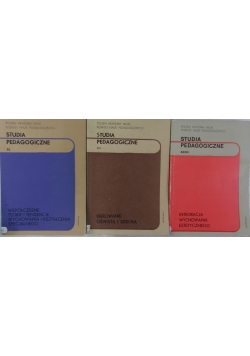 Studia Pedagogiczne  XXXIV, XL, XLII