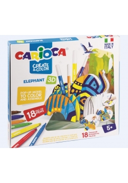 Zestaw do kolorowania Elephant 3D CARIOCA