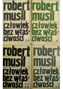 Człowiek bez właściwości tom od I do IV