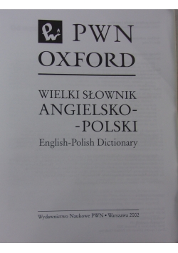 Wielki słownik angielsko-polski