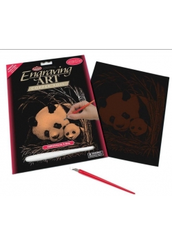 Wydrapywanka miedziana Panda i maluch
