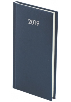 Kalendarz 2019 A6 tygodniowy Albit granatowy
