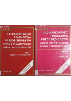 Rachunkowość finansowa przedsiębiorstw, cz.. I-II