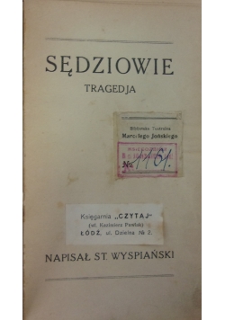 Sędziowie, 1920r.
