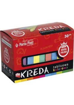 Kreda B6 kwadratowa 50 szt. kolorowa