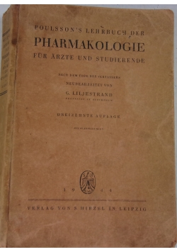Pharmakologie fur arzte und studierende, 1944 r.