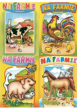 (093) Na farmie. Malowanka z naklejkami MIX