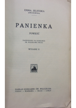 Panienka, 1929 r.