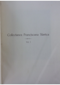 Collectanea Franciscana Slavica, 1937r.