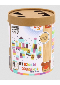 Zabawka drewniana - O!Klocki. Bobaski i Miś TREFL