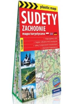 Sudety Zachodnie mapa foliowana turystyczna 1:60 000