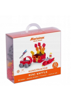 Klocki Mini Waffle 90el Strażak średni