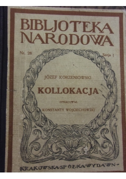 Kollokacja, 1923r.