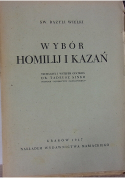 Wybór homilij i kazań, 19947 r.
