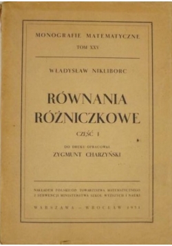 Równania różniczkowe