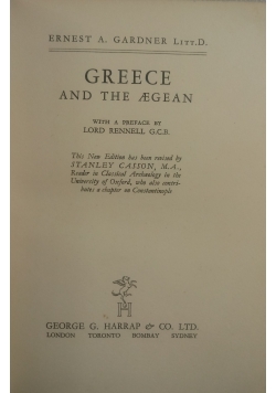 Greece and the aegean, 1938r