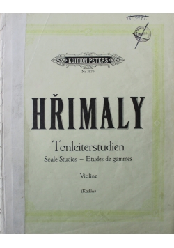Tonleiter Studien fur Violine